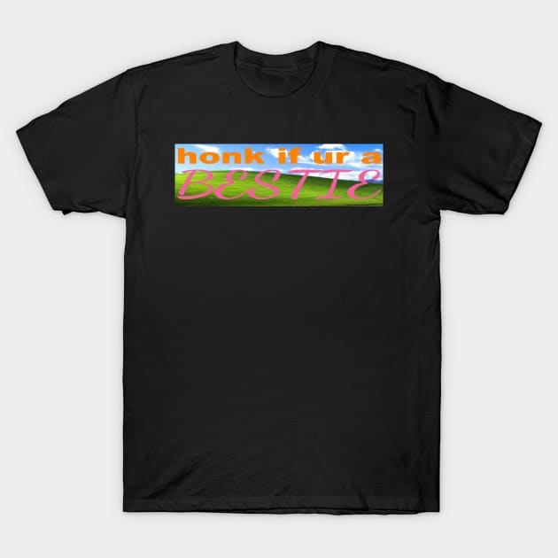 honk if ur a bestie T-Shirt by imovrhere